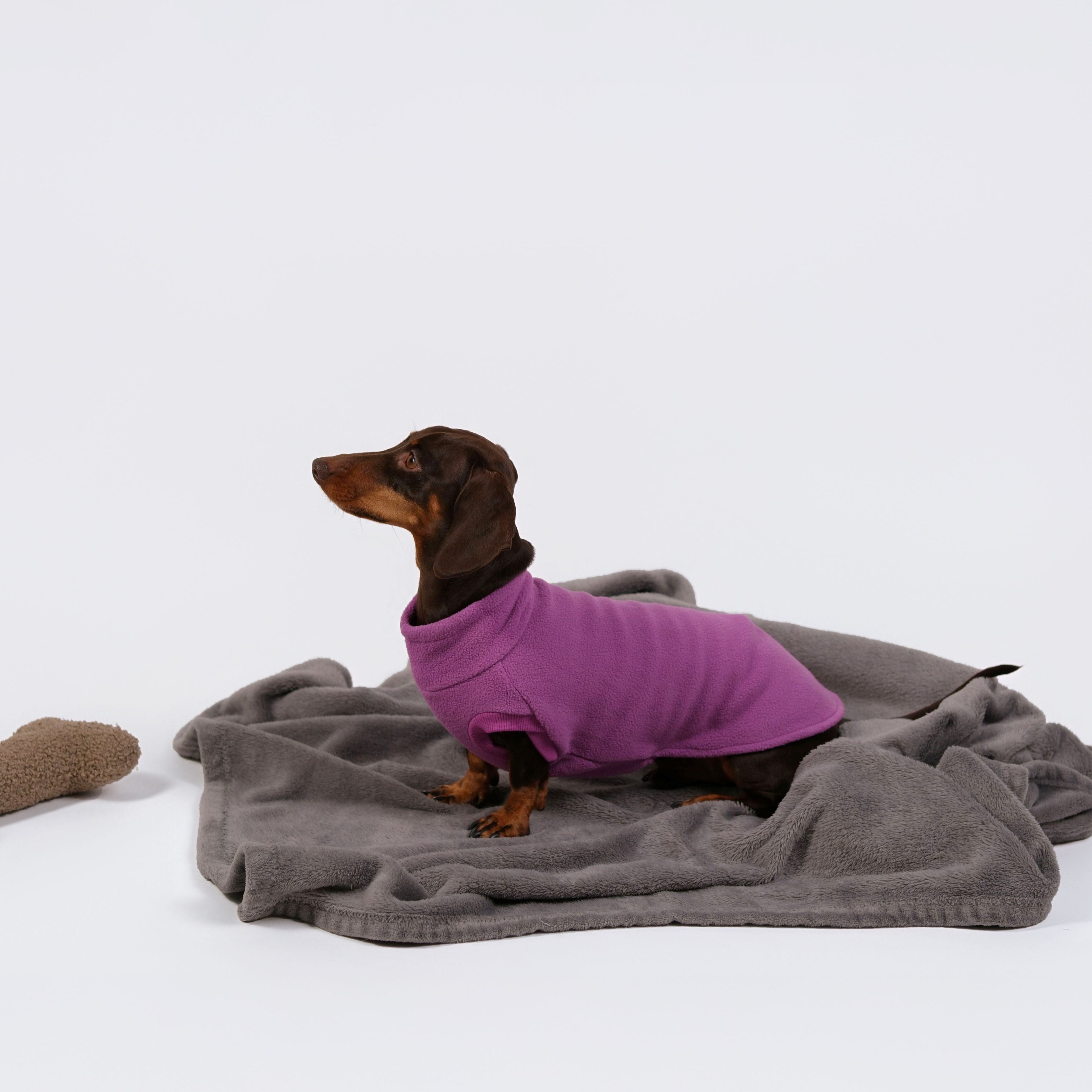 The Long Dog Fleece - Plum